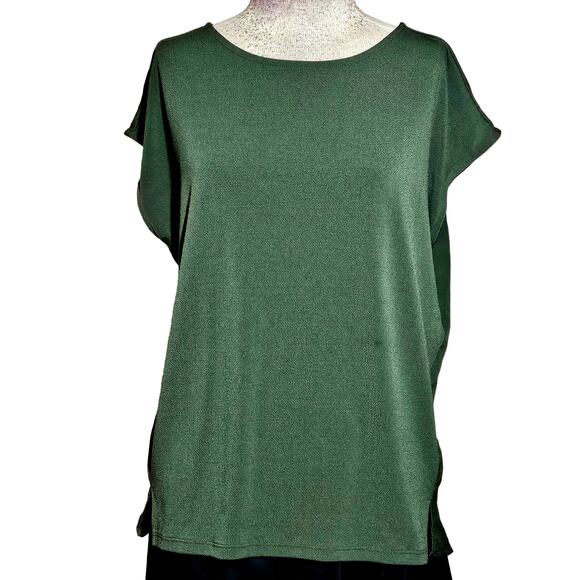 Banana Republic Green Short Sleeve Blouse Size Small - Picture 1 of 4